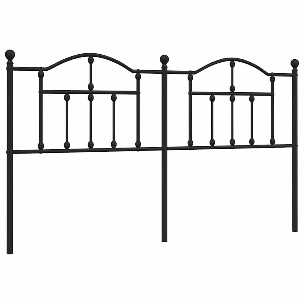 Metal Headboard Black 183 cm King Metal Headboard Black 183 cm King