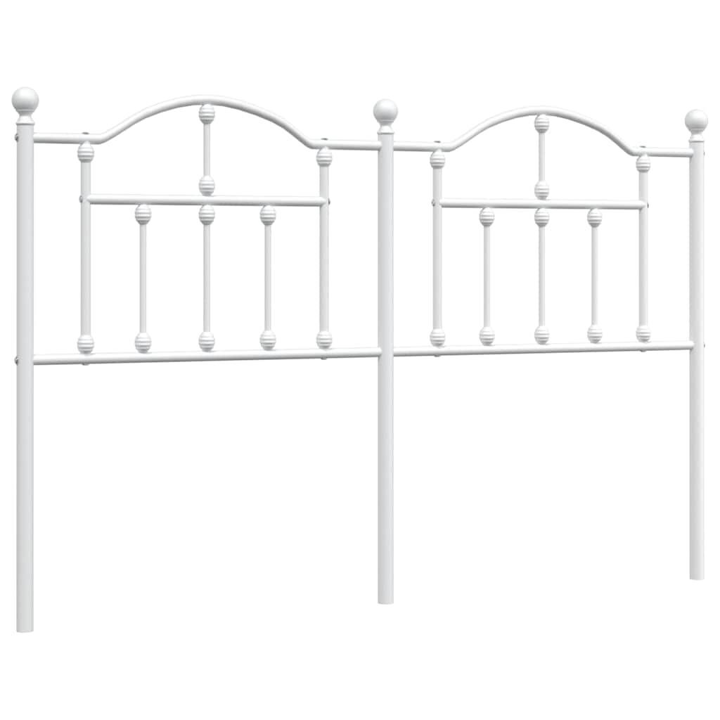 Metal Headboard White 152 cm Queen Metal Headboard White 152 cm Queen