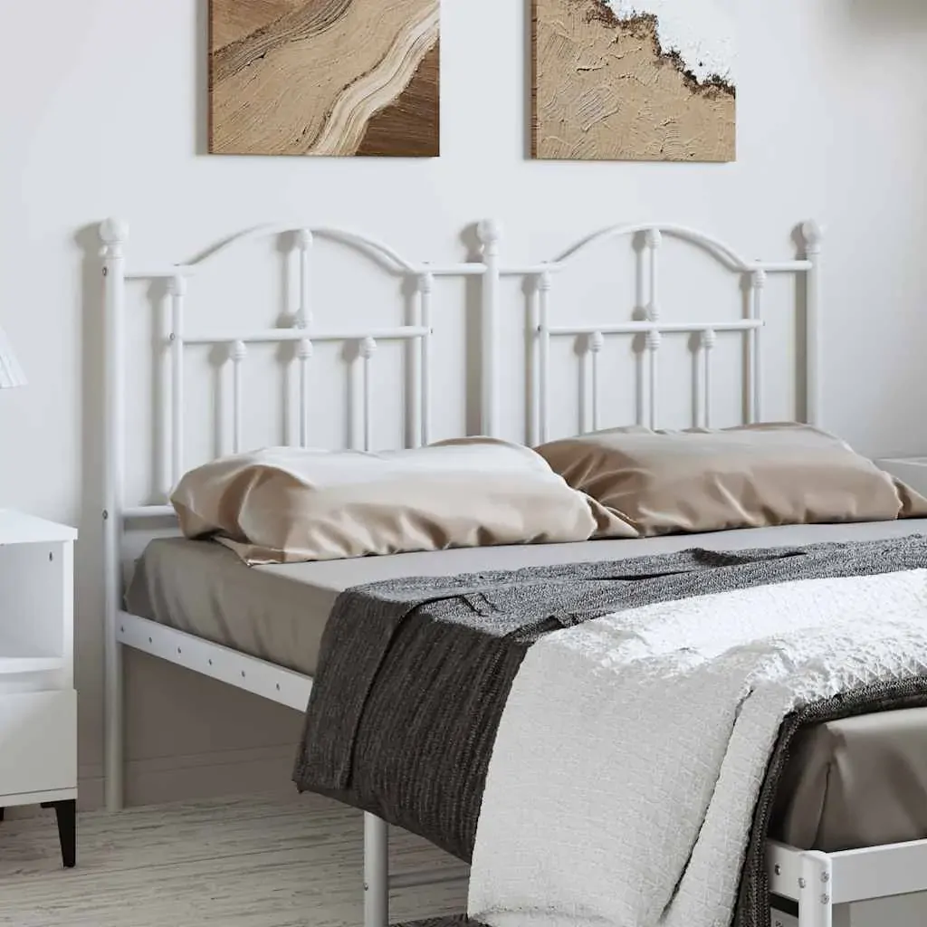 Metal Headboard White 152 cm Queen Metal Headboard White 152 cm Queen