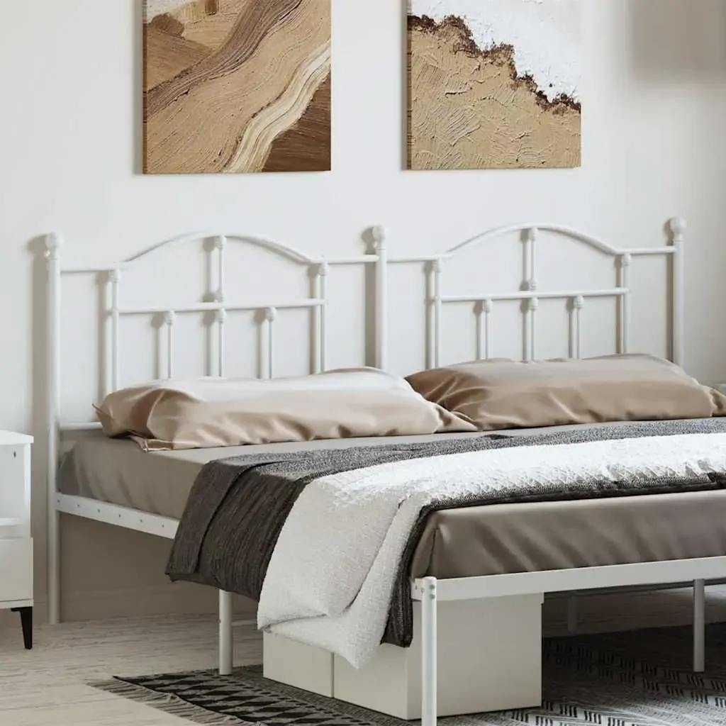 Metal Headboard White 183 cm King Metal Headboard White 183 cm King