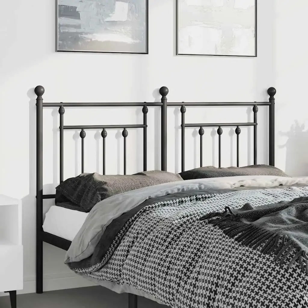Metal Headboard Black 152 cm Queen Metal Headboard Black 152 cm Queen