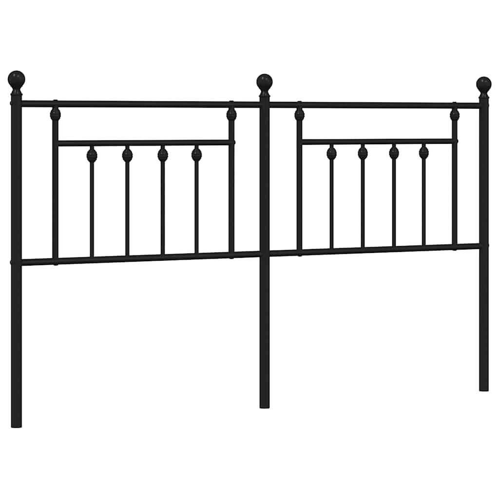 Metal Headboard Black 183 cm King Metal Headboard Black 183 cm King