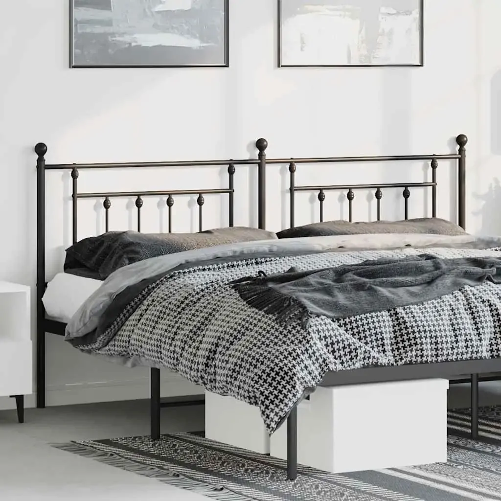 Metal Headboard Black 183 cm King Metal Headboard Black 183 cm King