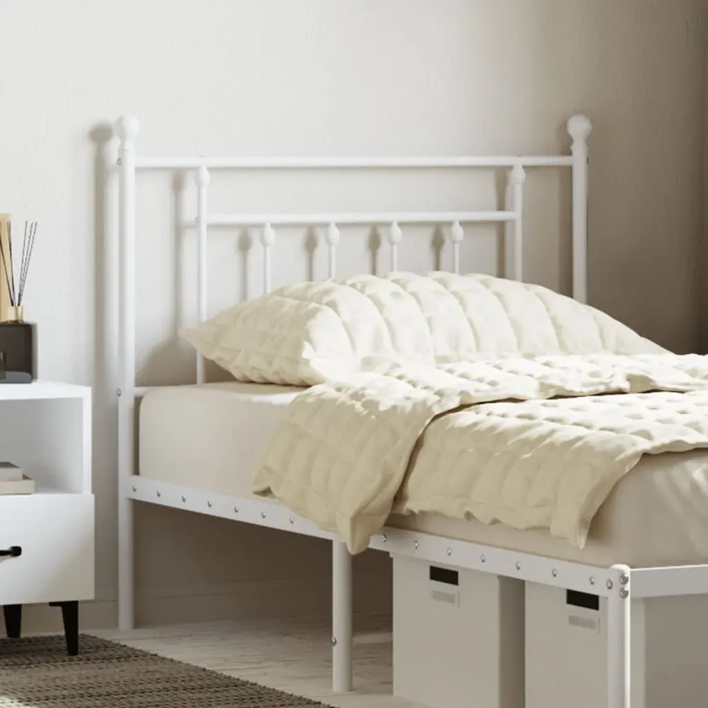 Metal Headboard White 90 cm Metal Headboard White 90 cm
