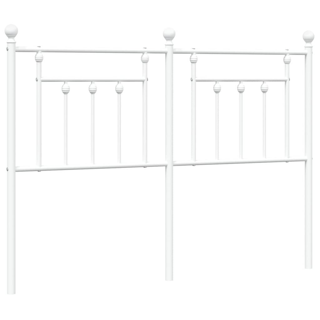 Metal Headboard White 152 cm Queen Metal Headboard White 152 cm Queen