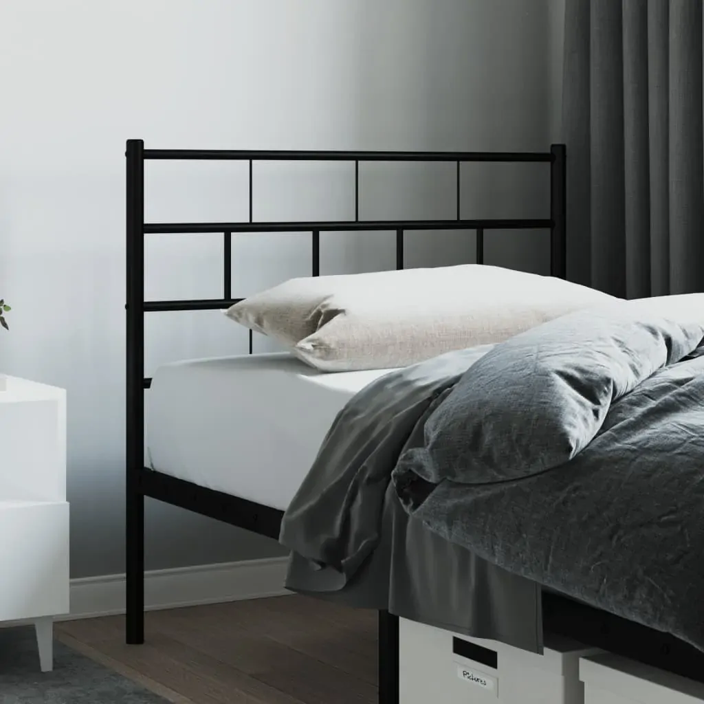 Metal Headboard Black 107 cm King Single Metal Headboard Black 107 cm King Single