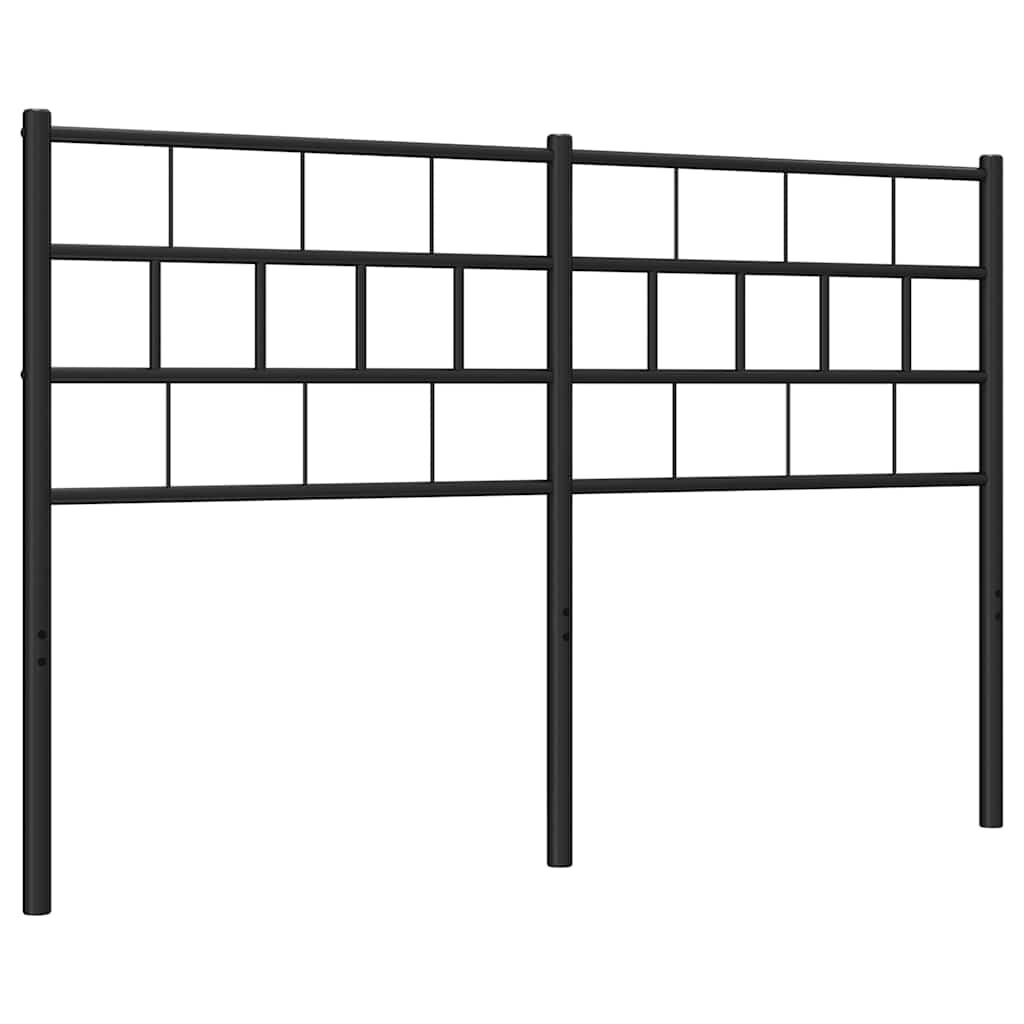 Metal Headboard Black 137 cm Double Metal Headboard Black 137 cm Double