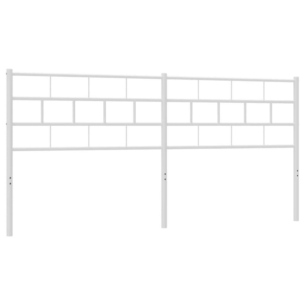 Metal Headboard White 183 cm King Metal Headboard White 183 cm King