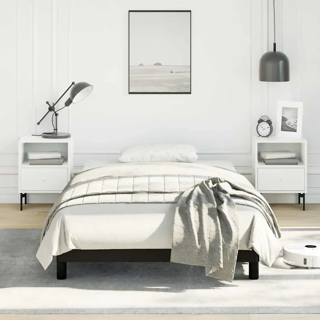 Bed Frame without Mattress Black King Single Size Velvet Bed Frame without Mattress Black King Single Size Velvet