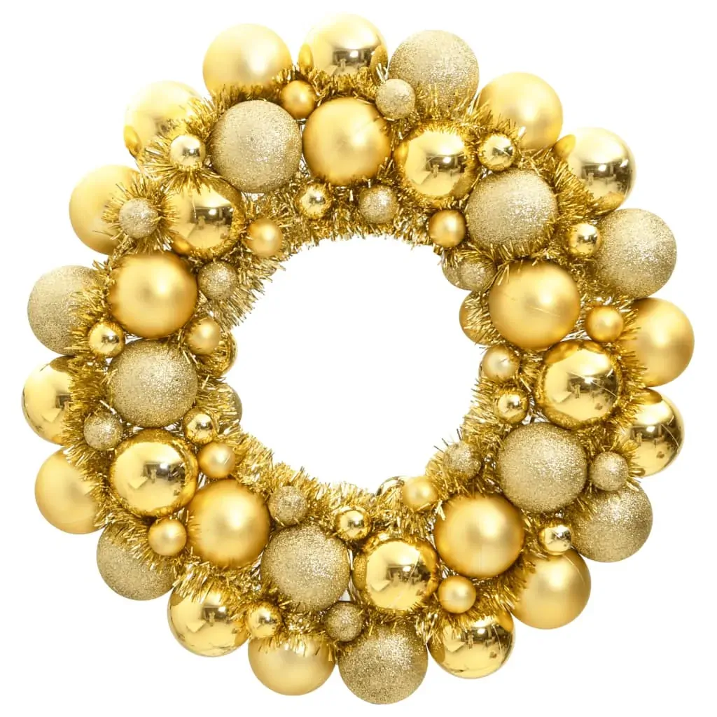Christmas Wreath Gold 45 cm Polystyrene Christmas Wreath Gold 45 cm Polystyrene