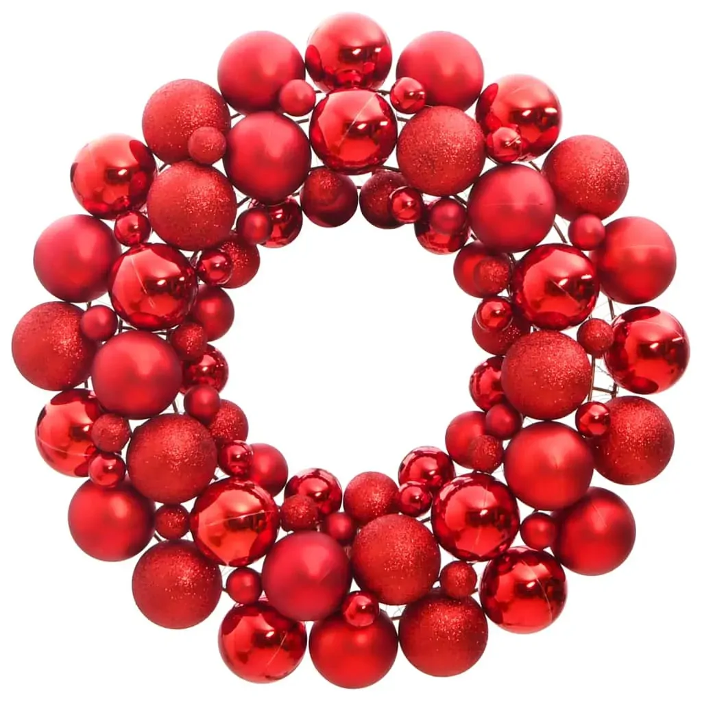 Christmas Wreath Red 45 cm Polystyrene Christmas Wreath Red 45 cm Polystyrene