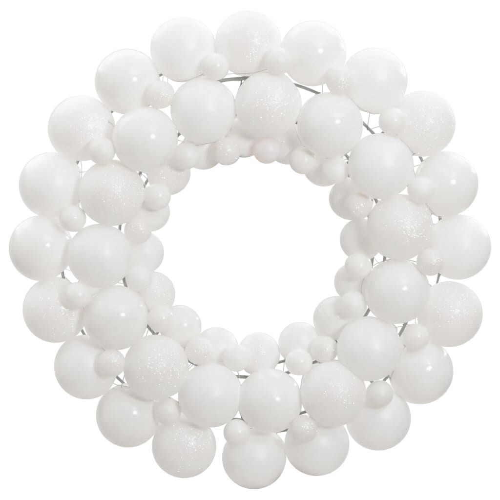 Christmas Wreath White 45 cm Polystyrene Christmas Wreath White 45 cm Polystyrene