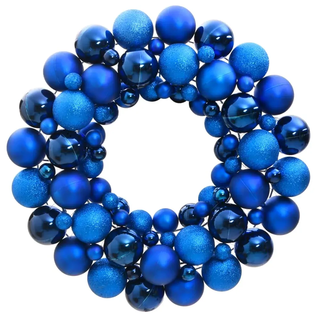 Christmas Wreath Blue 45 cm Polystyrene Christmas Wreath Blue 45 cm Polystyrene