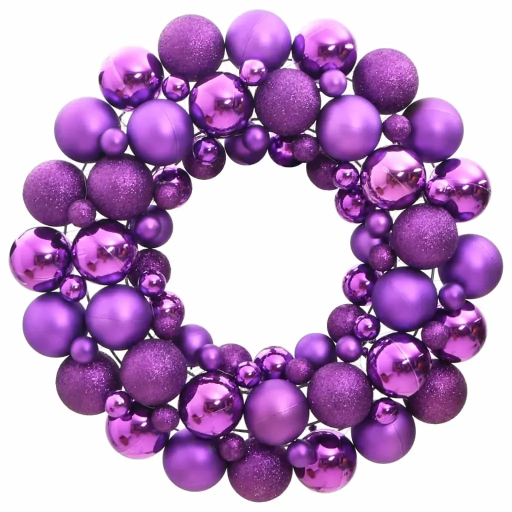 Christmas Wreath Purple 45 cm Polystyrene Christmas Wreath Purple 45 cm Polystyrene