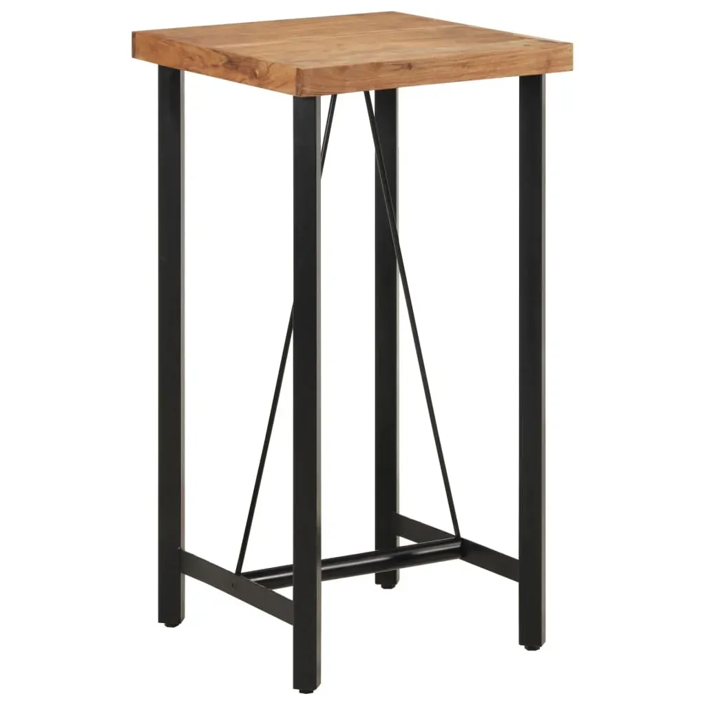 Bar Table 55x55x107 cm Solid Wood Acacia and Iron Bar Table 55x55x107 cm Solid Wood Acacia and Iron