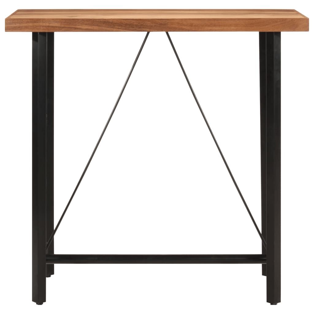 Bar Table 110x55x107 cm Solid Wood Acacia and Iron Bar Table 110x55x107 cm Solid Wood Acacia and Iron