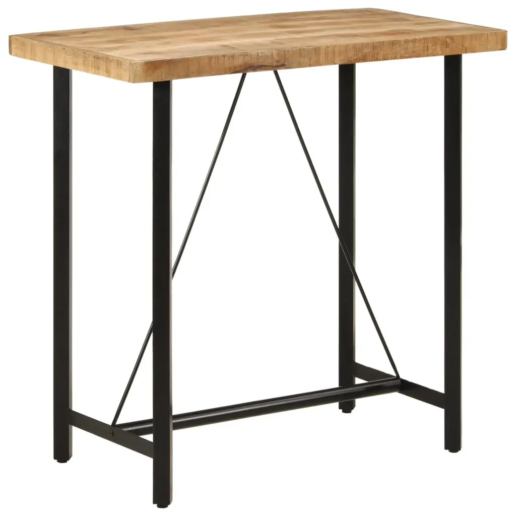 Bar Table 110x55x107 cm Solid Wood Mango and Iron Bar Table 110x55x107 cm Solid Wood Mango and Iron