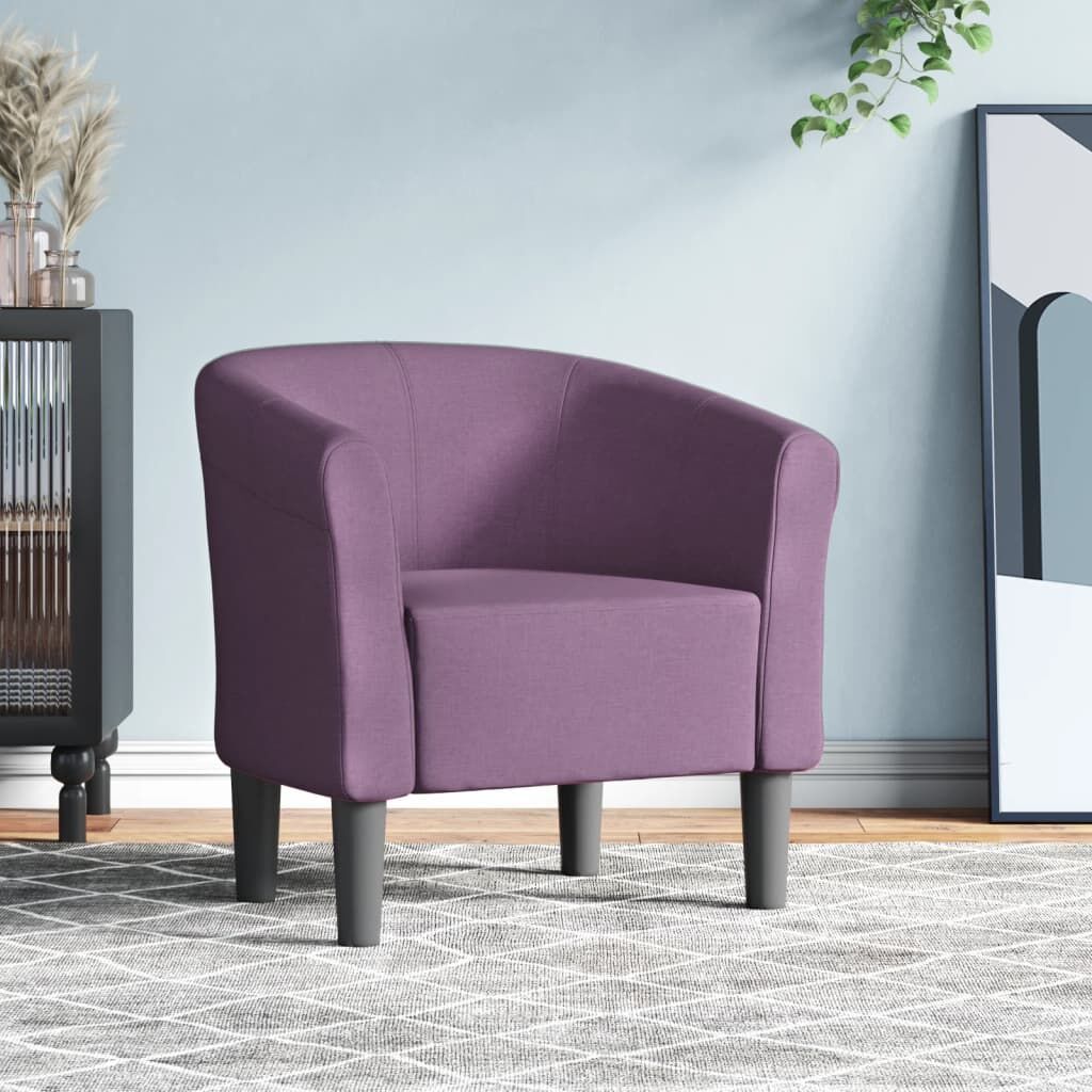 Tub Chair Purple Fabric Tub Chair Purple Fabric