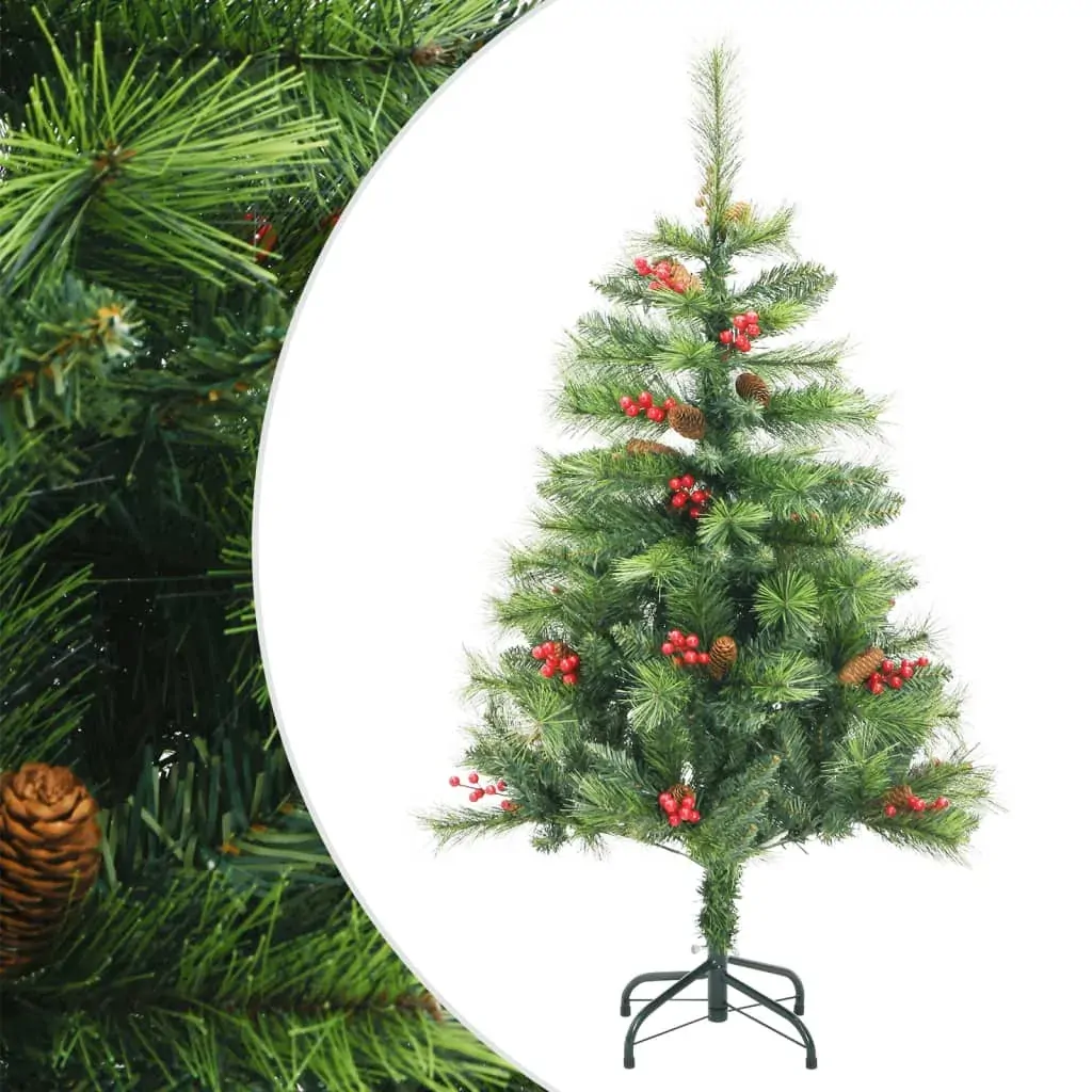 Artificial Hinged Christmas Tree with Cones and Berries 150 cm Artificial Hinged Christmas Tree with Cones and Berries 150 cm