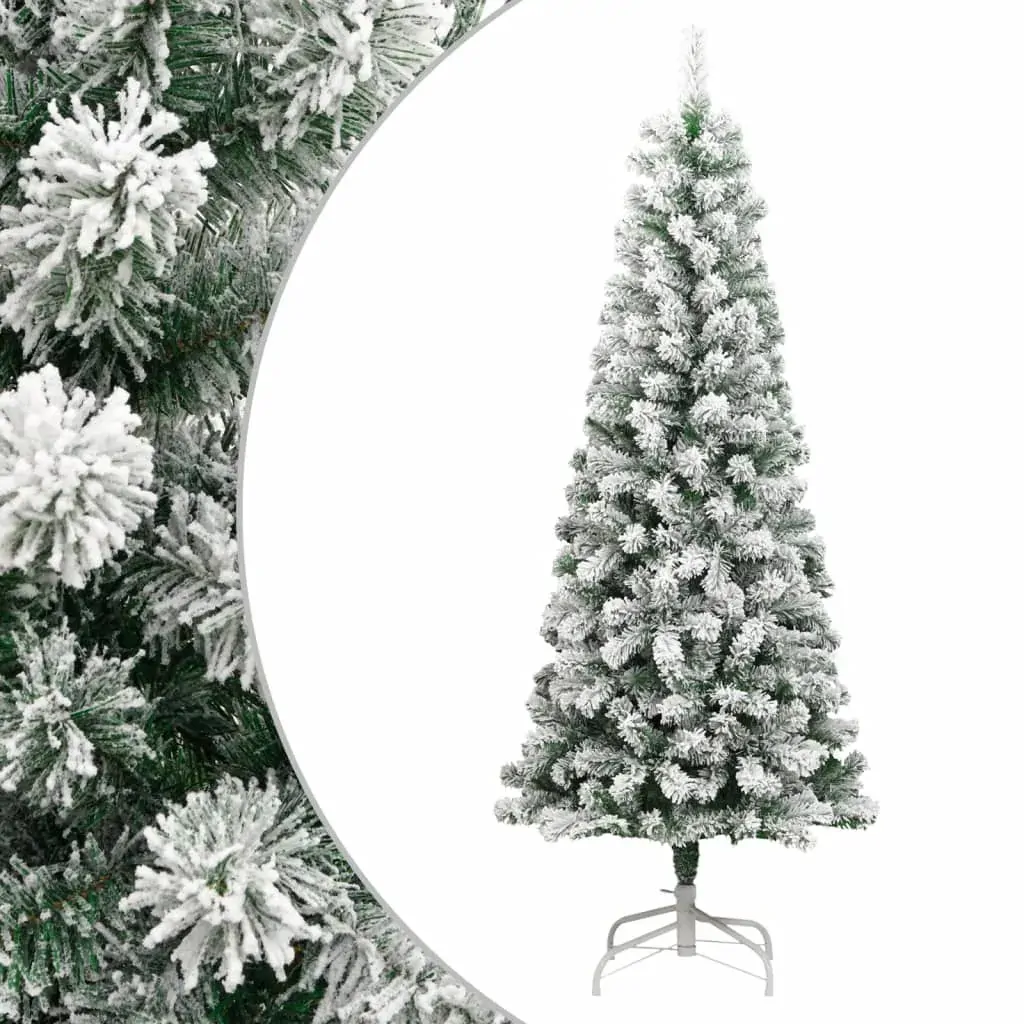 Artificial Hinged Christmas Tree with Flocked Snow 180 cm Artificial Hinged Christmas Tree with Flocked Snow 180 cm
