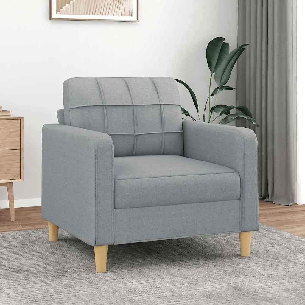 Sofa Chair Light Grey 60 cm Fabric Sofa Chair Light Grey 60 cm Fabric