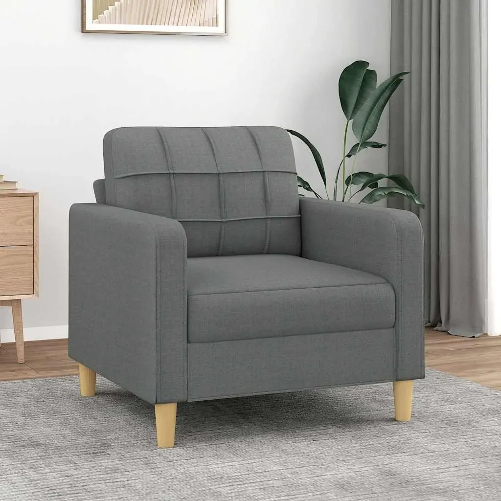 Sofa Chair Dark Grey 60 cm Fabric Sofa Chair Dark Grey 60 cm Fabric