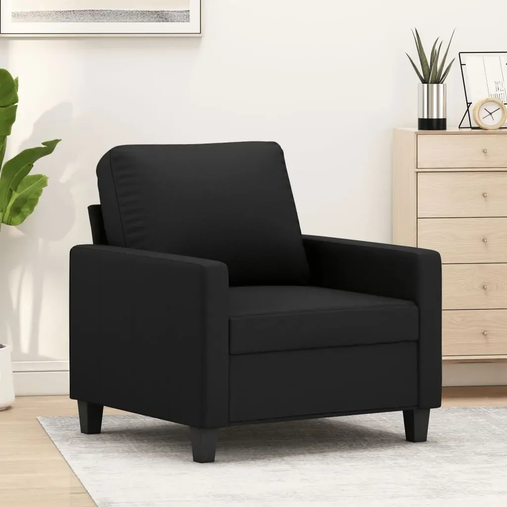 Sofa Chair Black 60 cm Faux Leather Sofa Chair Black 60 cm Faux Leather