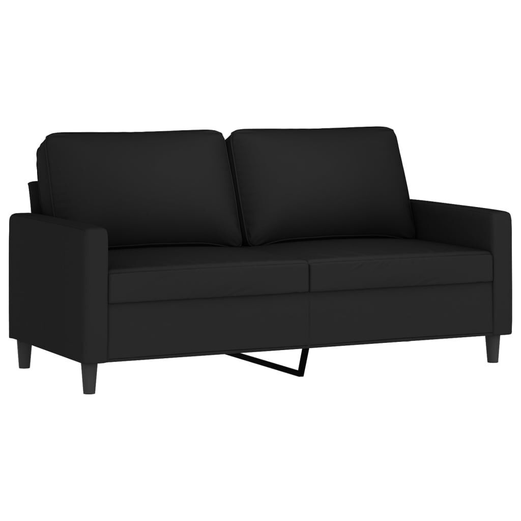 2-Seater Sofa Black 140 cm Velvet 2-Seater Sofa Black 140 cm Velvet