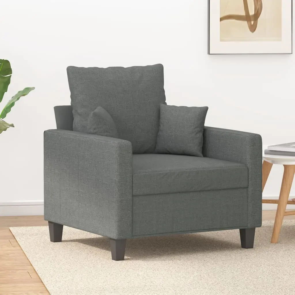 Sofa Chair Dark Grey 60 cm Fabric Sofa Chair Dark Grey 60 cm Fabric