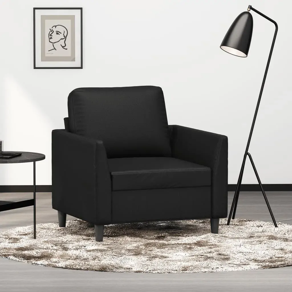 Sofa Chair Black 60 cm Faux Leather Sofa Chair Black 60 cm Faux Leather