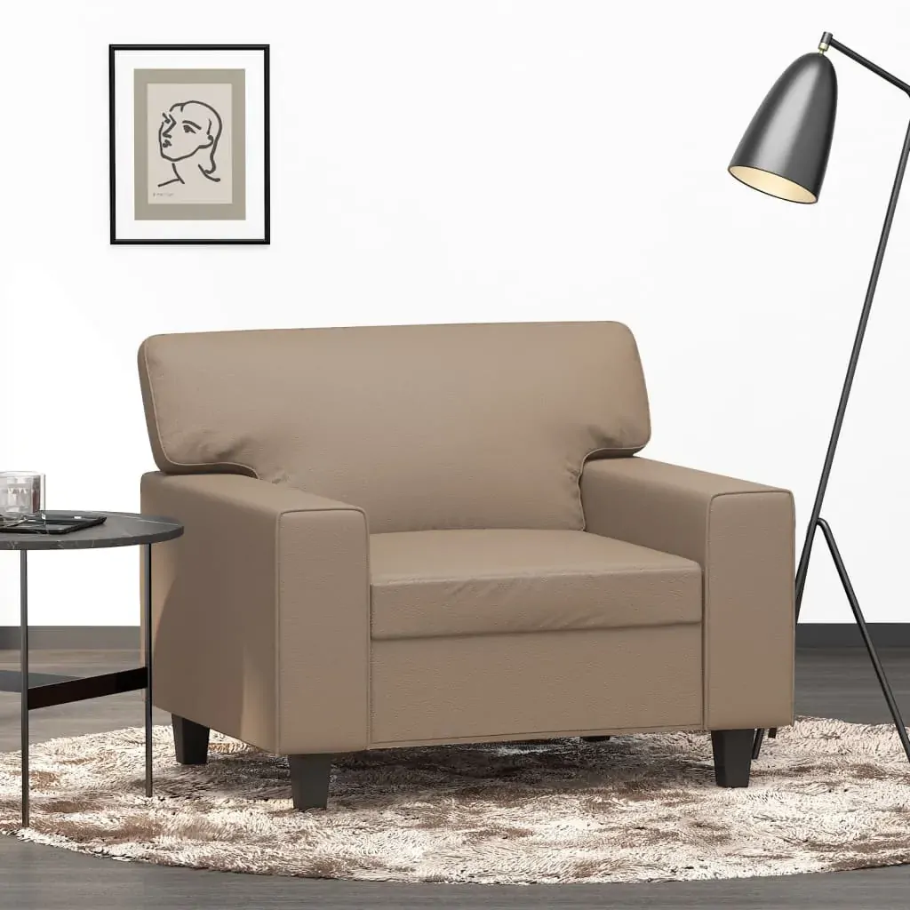 Sofa Chair Cappuccino 60 cm Faux Leather Sofa Chair Cappuccino 60 cm Faux Leather