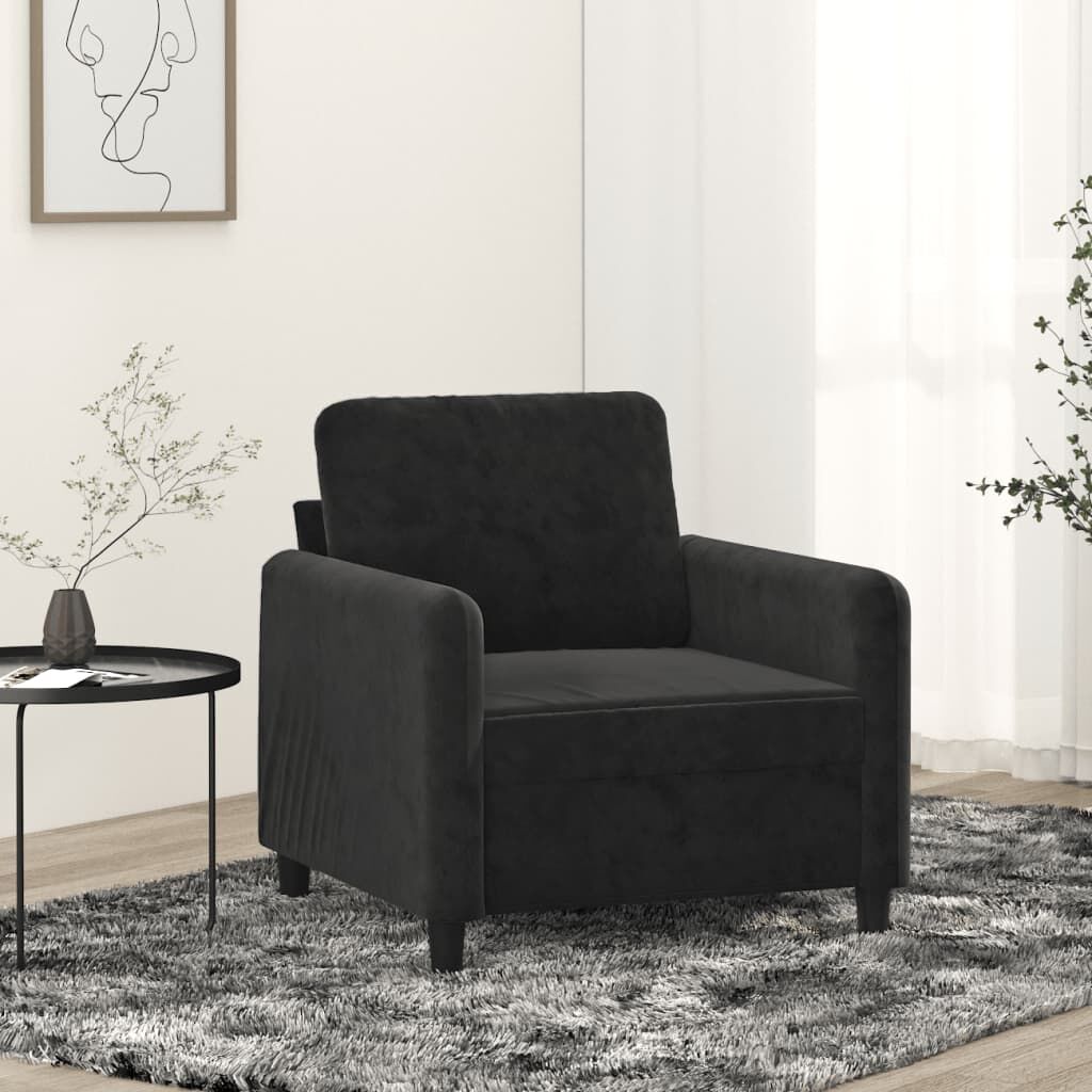 Sofa Chair Black 60 cm Velvet Sofa Chair Black 60 cm Velvet