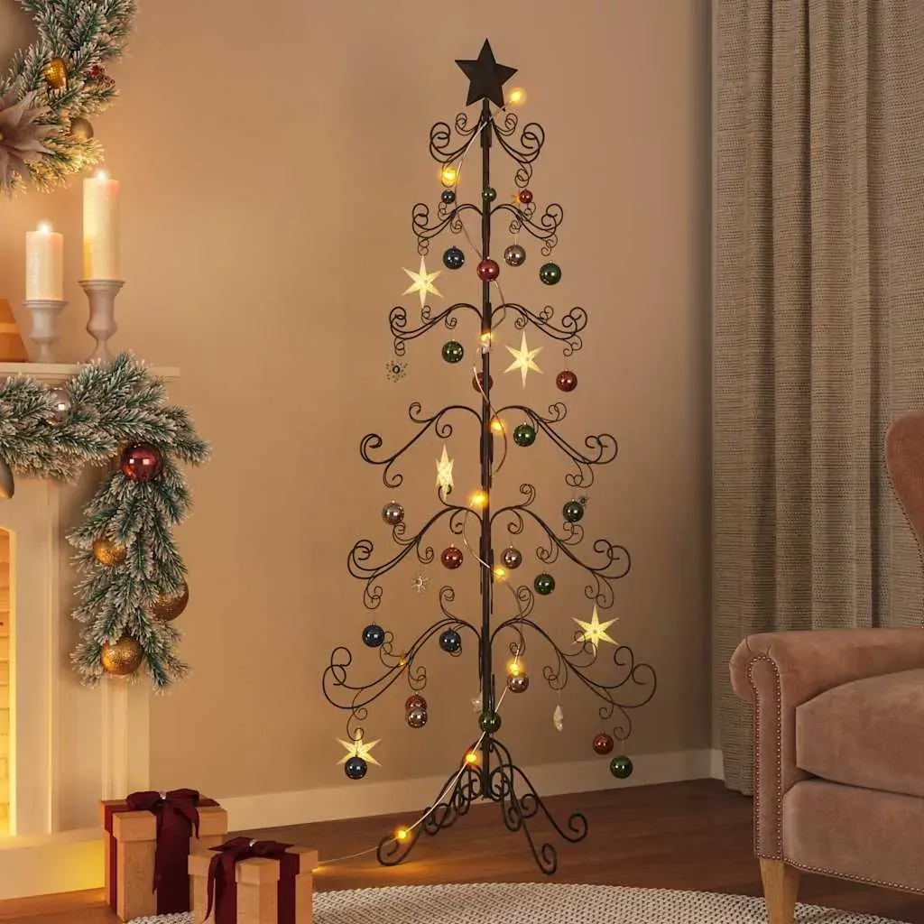 Metal Christmas Tree for Decoration Black 180 cm Metal Christmas Tree for Decoration Black 180 cm