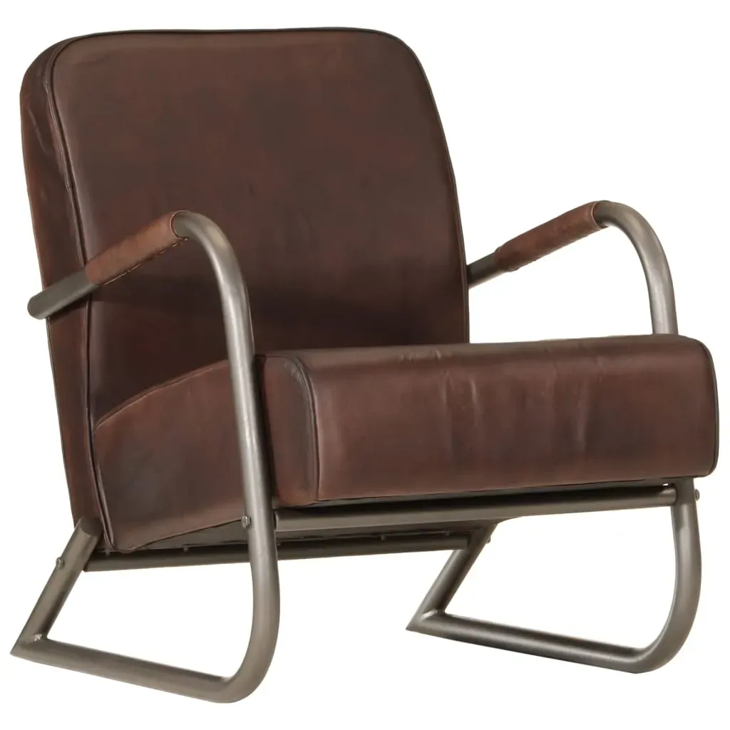 Sofa Chair Brown Real Leather Sofa Chair Brown Real Leather