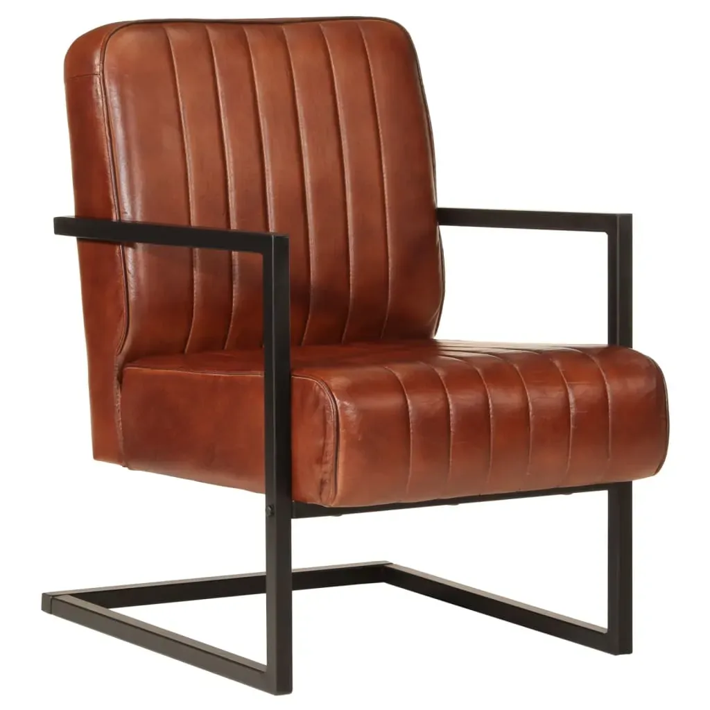 Sofa Chair Brown Real Leather Sofa Chair Brown Real Leather