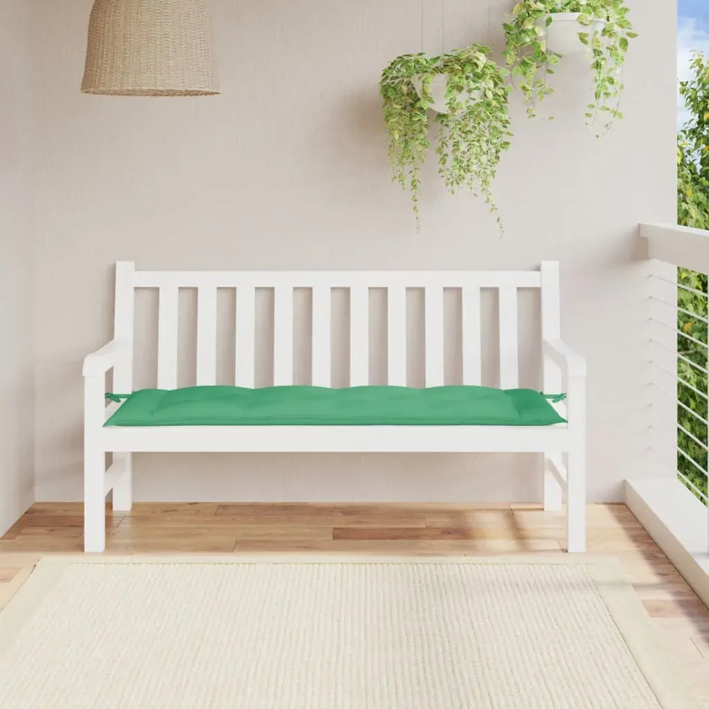 Garden Bench Cushion Green 150x50x7 cm Oxford Fabric Garden Bench Cushion Green 150x50x7 cm Oxford Fabric