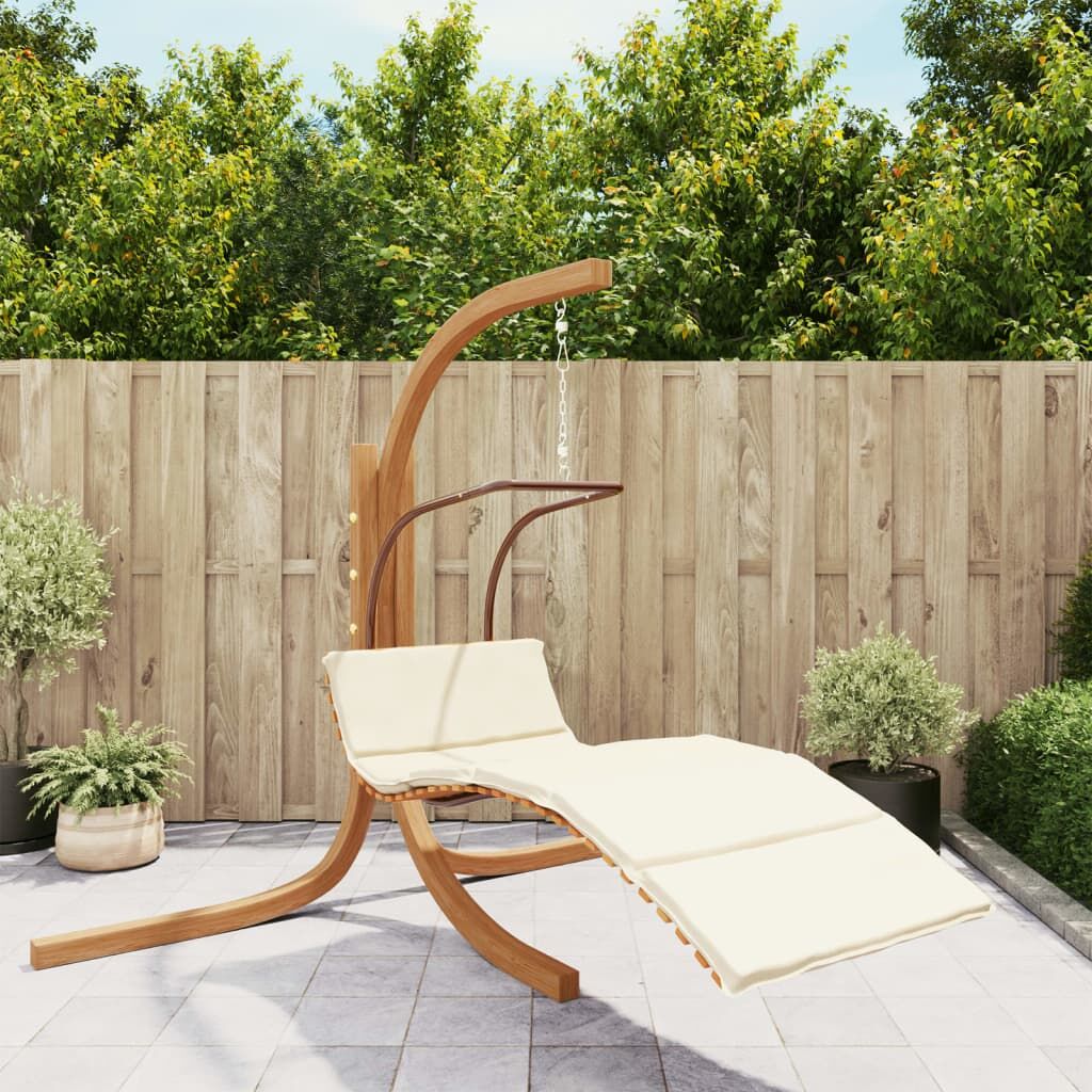 Swing Chair with Cushion Fabric and Solid Wood Poplar Swing Chair with Cushion Fabric and Solid Wood Poplar