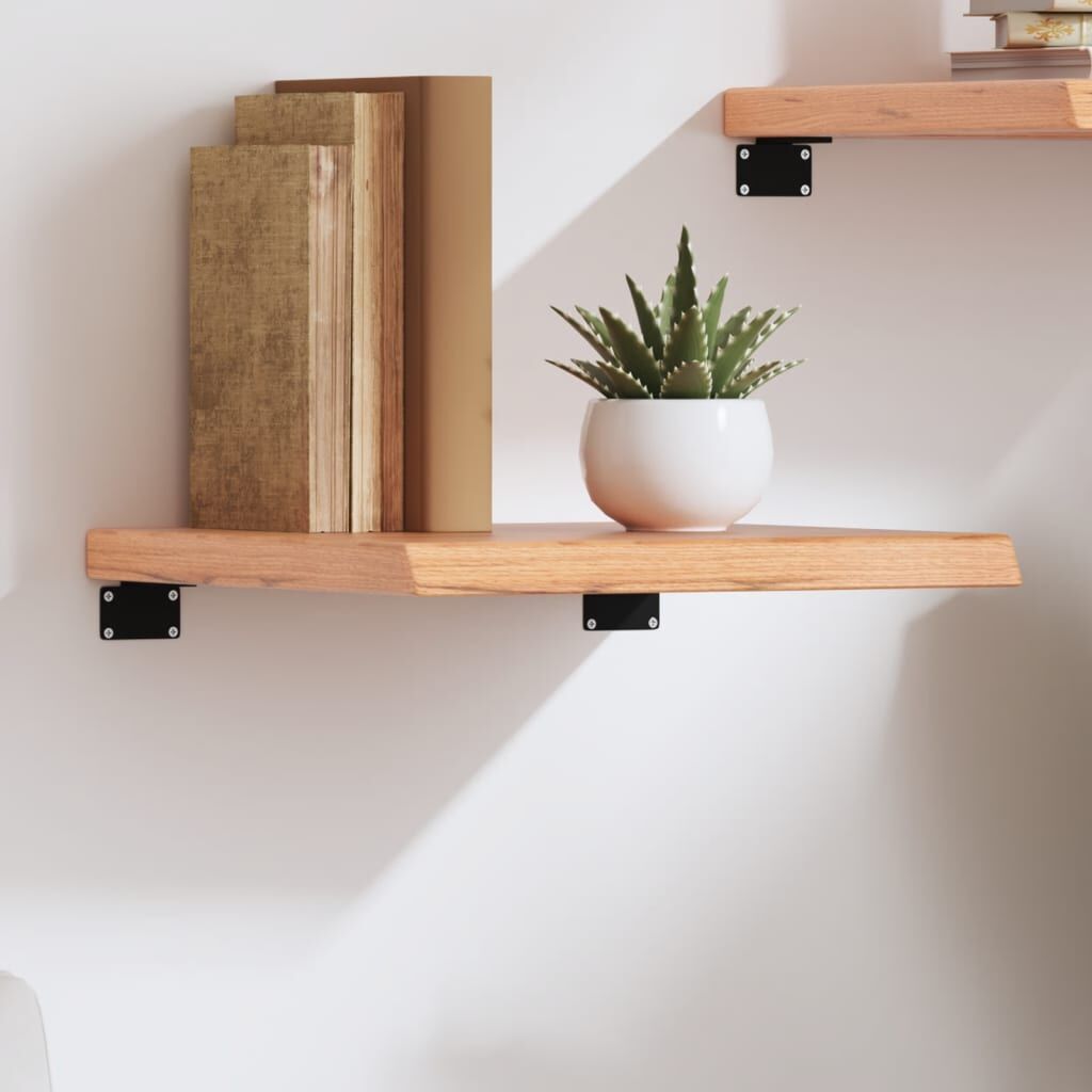 Wall Shelf Light Brown 40x40x(2-4) cm Treated Solid Wood Oak Wall Shelf Light Brown 40x40x(2-4) cm Treated Solid Wood Oak
