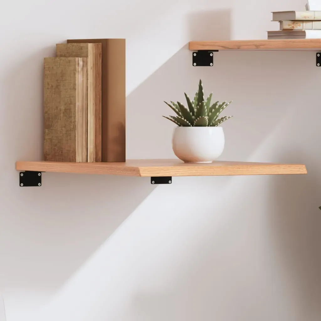 Wall Shelf Light Brown 40x50x2 cm Treated Solid Wood Oak Wall Shelf Light Brown 40x50x2 cm Treated Solid Wood Oak
