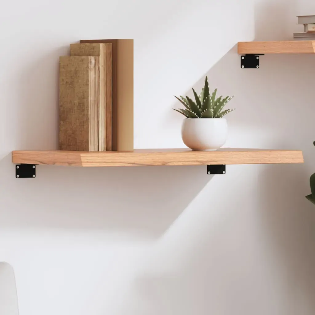 Wall Shelf Light Brown 60x40x(2-4) cm Treated Solid Wood Oak Wall Shelf Light Brown 60x40x(2-4) cm Treated Solid Wood Oak