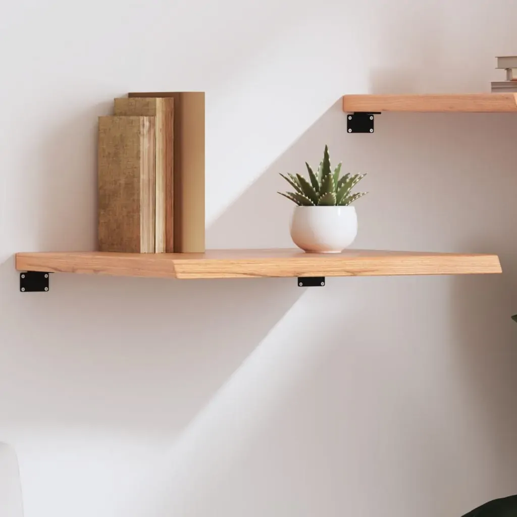 Wall Shelf Light Brown 60x60x(2-4) cm Treated Solid Wood Oak Wall Shelf Light Brown 60x60x(2-4) cm Treated Solid Wood Oak