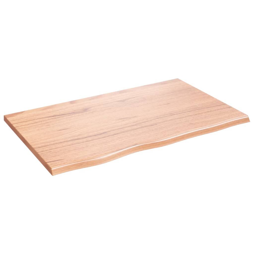 Wall Shelf Light Brown 80x50x2 cm Treated Solid Wood Oak Wall Shelf Light Brown 80x50x2 cm Treated Solid Wood Oak
