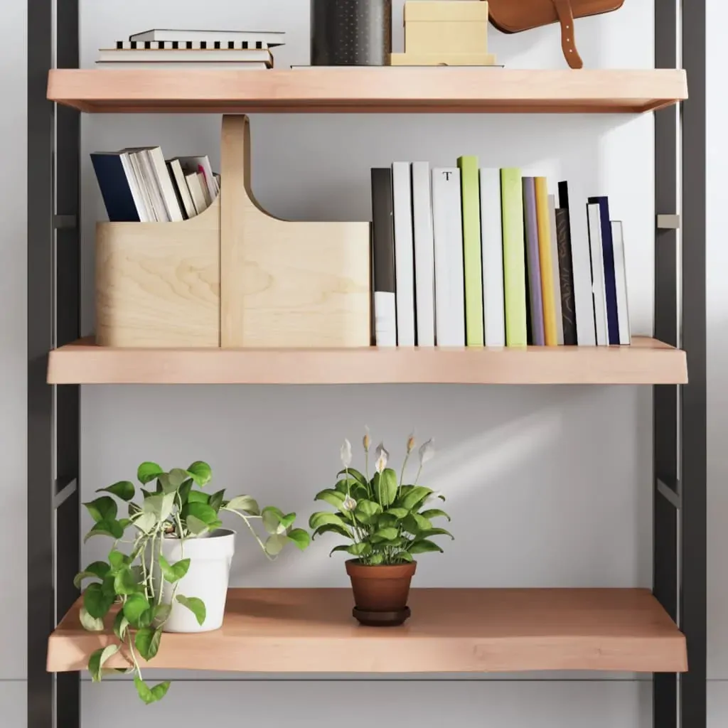 Wall Shelf Light Brown 80x50x(2-6) cm Treated Solid Wood Oak Wall Shelf Light Brown 80x50x(2-6) cm Treated Solid Wood Oak