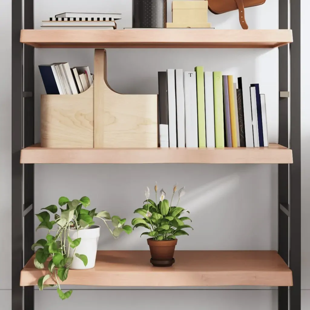 Wall Shelf Light Brown 100x40x(2-6) cm Treated Solid Wood Oak Wall Shelf Light Brown 100x40x(2-6) cm Treated Solid Wood Oak