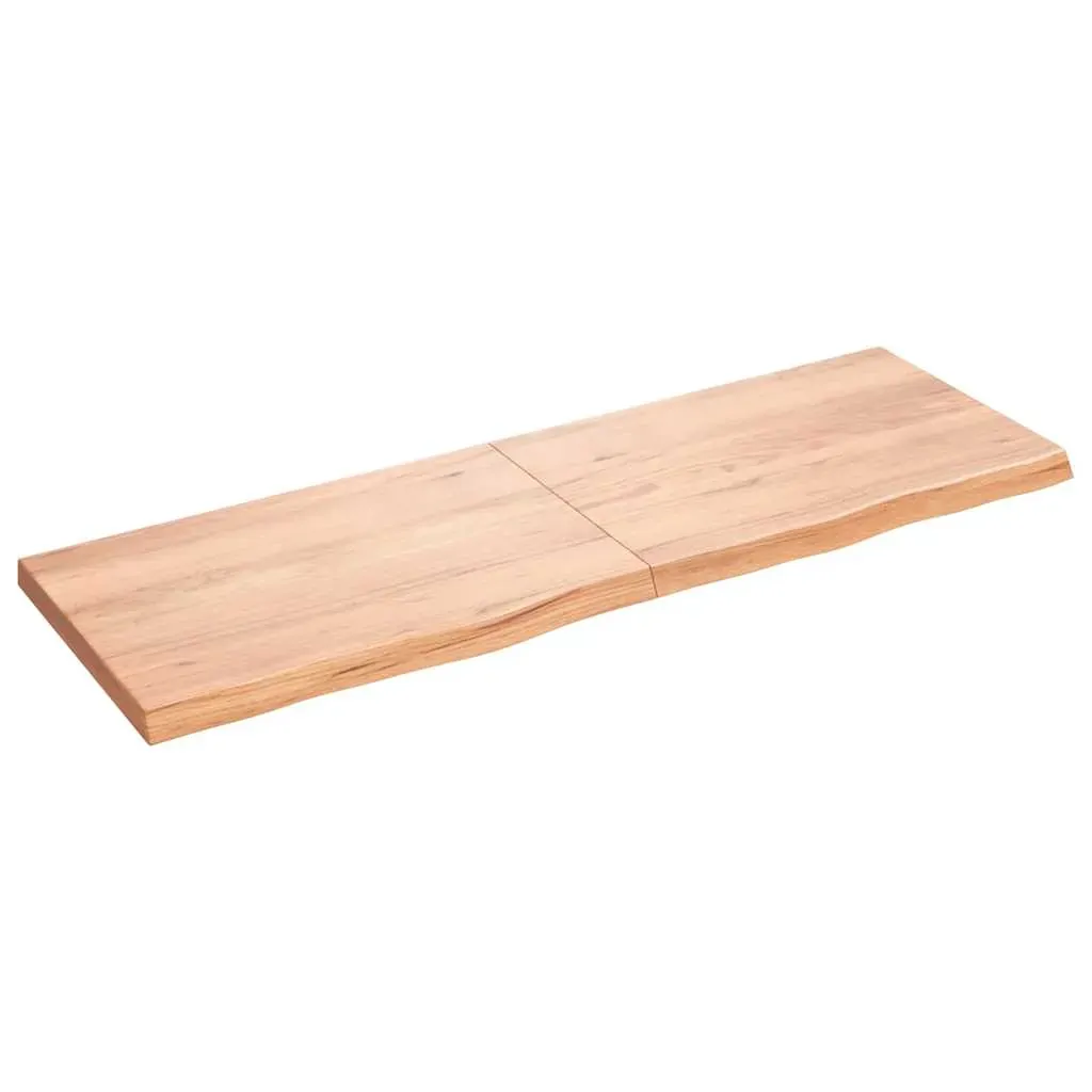 Wall Shelf Light Brown 180x60x(2-6) cm Treated Solid Wood Oak Wall Shelf Light Brown 180x60x(2-6) cm Treated Solid Wood Oak