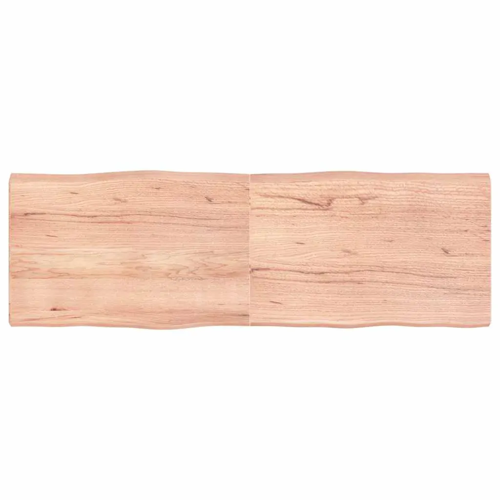 Table Top Light Brown 180x60x(2-6)cm Treated Solid Wood Live Edge Table Top Light Brown 180x60x(2-6)cm Treated Solid Wood Live Edge