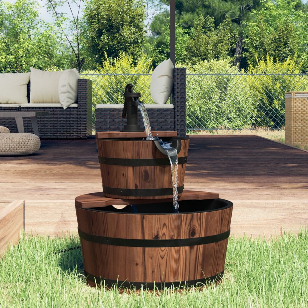 Water Fountain with Pump 44.5x44.5x58 cm Solid Wood Fir Water Fountain with Pump 44.5x44.5x58 cm Solid Wood Fir