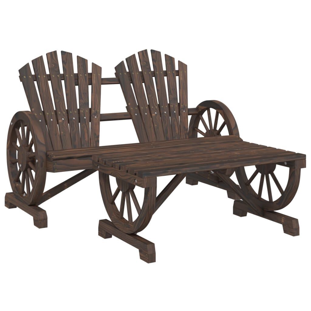 2 Piece Garden Lounge Set Solid Wood Fir 2 Piece Garden Lounge Set Solid Wood Fir