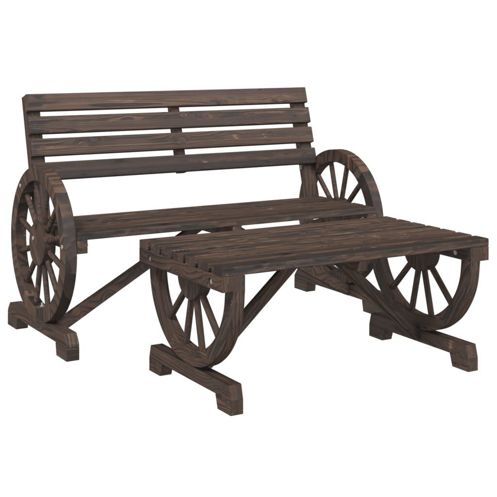 2 Piece Garden Lounge Set Solid Wood Fir 2 Piece Garden Lounge Set Solid Wood Fir