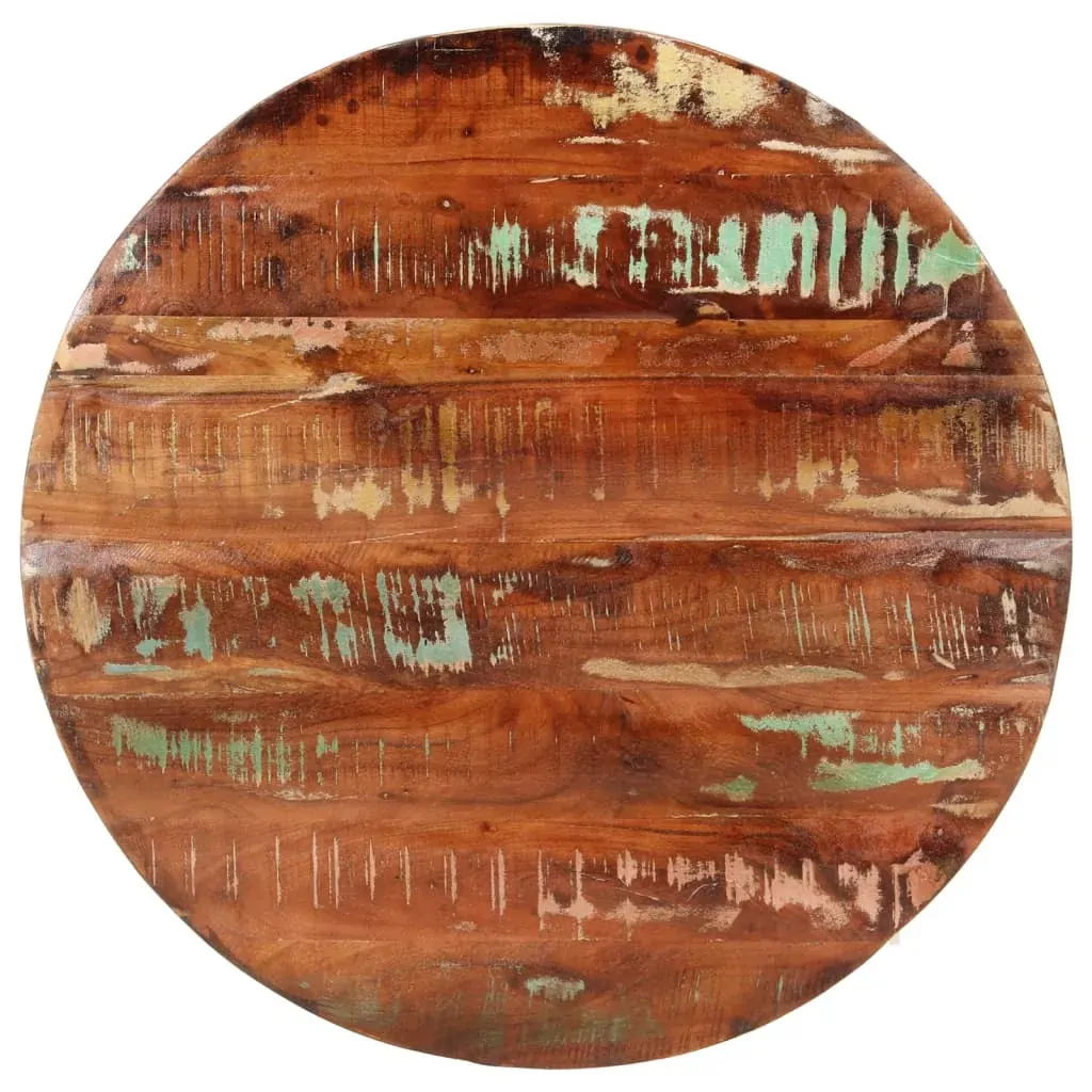 Table Top Ø 70x2.5 cm Round Solid Wood Reclaimed Table Top Ø 70x2.5 cm Round Solid Wood Reclaimed